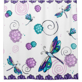Dragonfly Shower Curtain