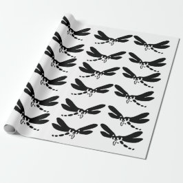 Dragonfly silhouette nature insekt Art Presentpapper