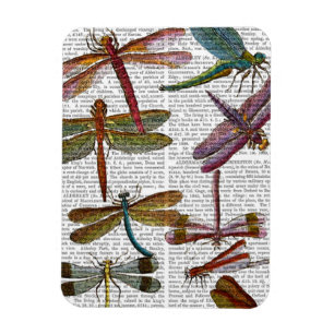 Dragonfly Skriv ut 3 Magnet