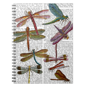Dragonfly Skriv ut 4 Anteckningsbok Med Spiral