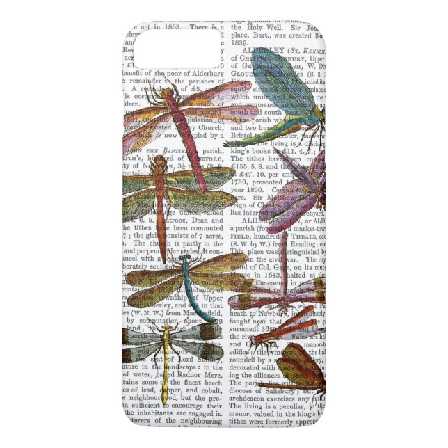 Dragonfly Skriv ut 4 Case-Mate iPhone Skal (Baksida)