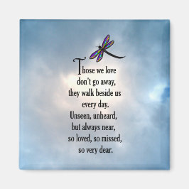 Dragonfly "So Loved"-Dikt Magnet