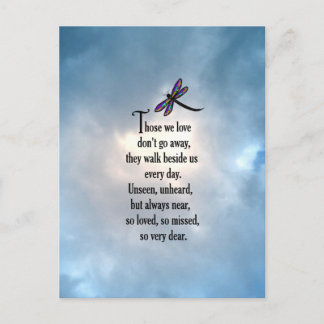 Dragonfly "So Loved"-Dikt Vykort