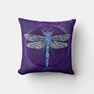 Dragonfly Square Pillow, judiskt tonad, Dreamy Kudde