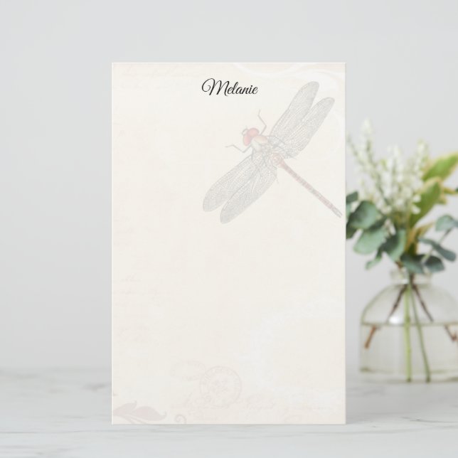 Dragonfly Stationery Brevpapper (Stående Fram)