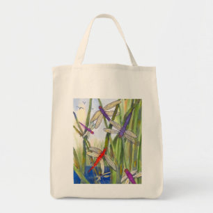 Dragonfly Summer Livsmedel Tote Tygkasse
