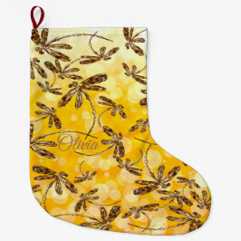 Dragonfly Sunshine Stor Julstrumpa
