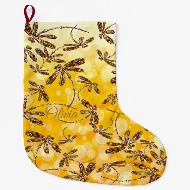 Dragonfly Sunshine Stor Julstrumpa (Framsidan)
