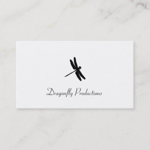 Dragonfly (svart) visitkort