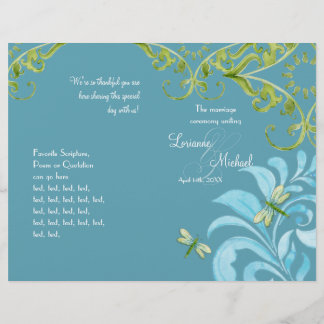 Dragonfly Swirls Rulla Chic Modern Blommigt Inbjud