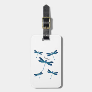 Dragonfly tecknad illustration bagagebricka