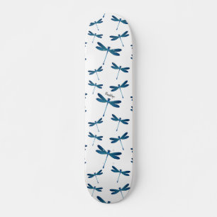 Dragonfly tecknad illustration mini skateboard bräda 18,5 cm