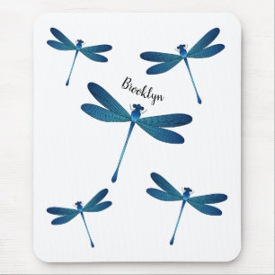 Dragonfly tecknad illustration musmatta
