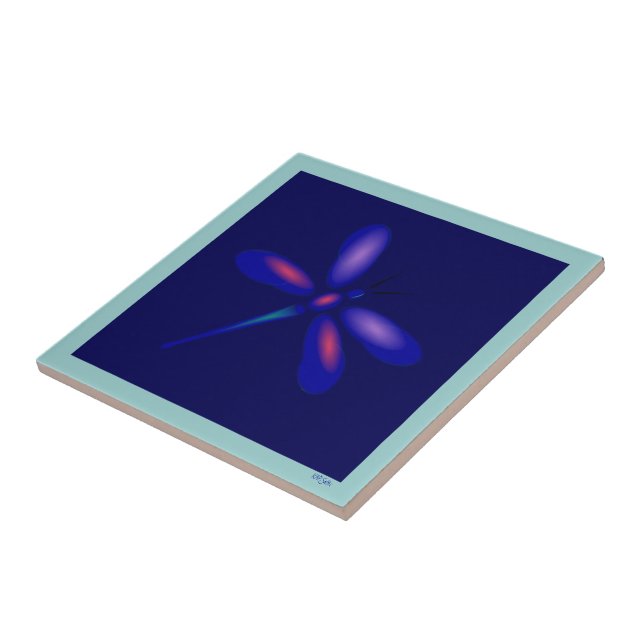 Dragonfly Tile Kakelplatta (Sidan)