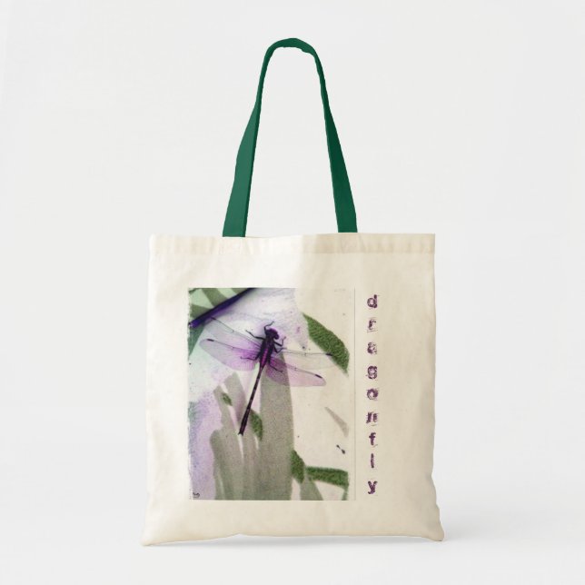Dragonfly Tote Bag Tygkasse (Framsidan)