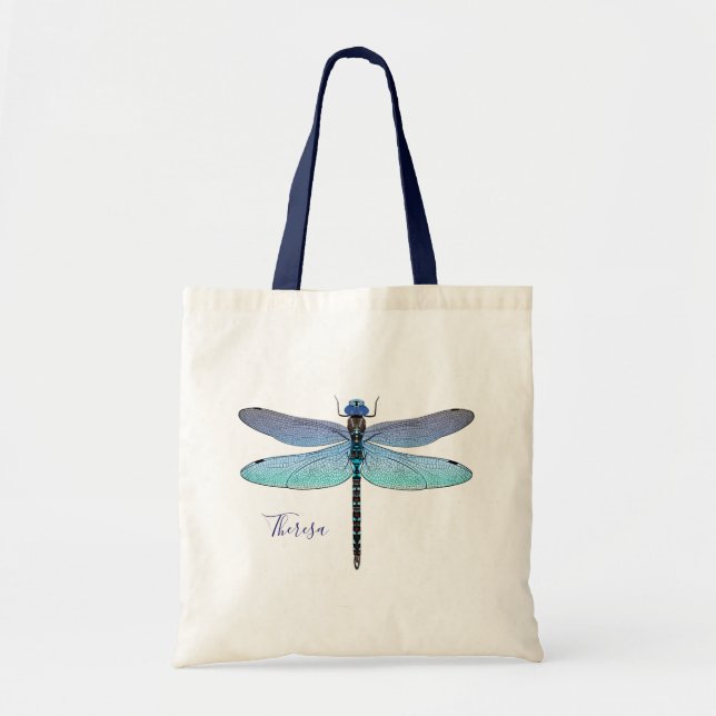 Dragonfly Tote bags Tygkasse (Framsidan)