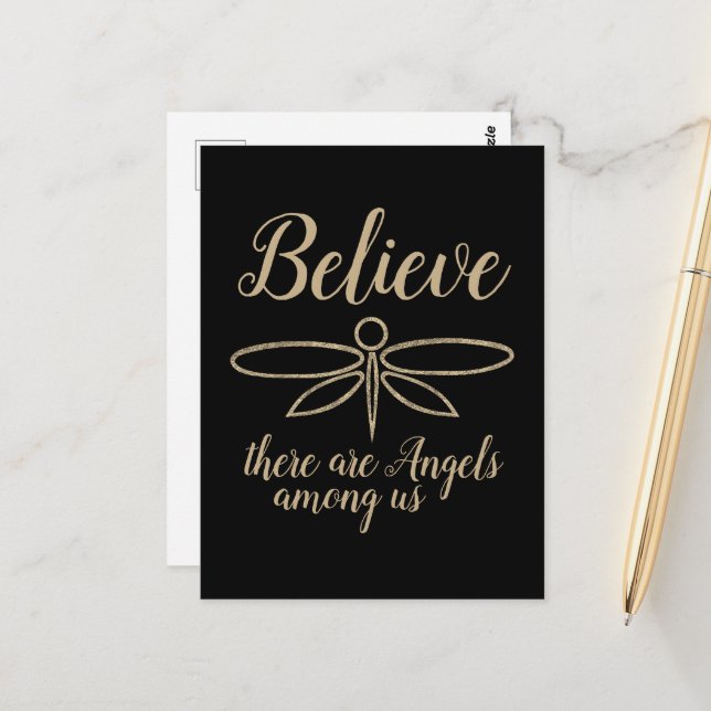 Dragonfly Tro Vykort (Fram/Back In Situ)