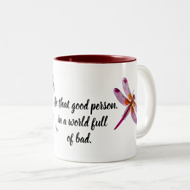 Dragonfly Två-Tonad Mugg (Framsida höger)