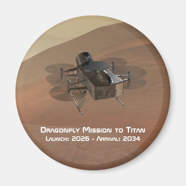 Dragonfly Uppdrag till Titan Magnet (Framsidan)