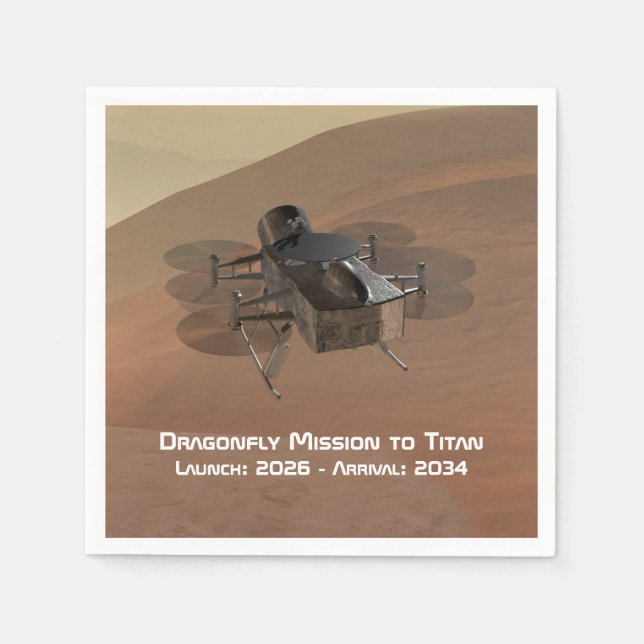 Dragonfly Uppdrag till Titan Pappersservett (Framsidan)
