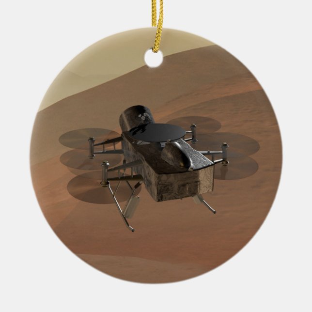 Dragonfly-uppdraget till Titan Julgransprydnad Keramik (Framsidan)