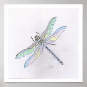 DRAGONFLY-utskrift (11" x 11") Poster