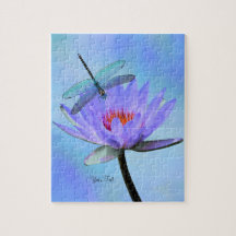 Dragonfly Vatten Lily Puzzle