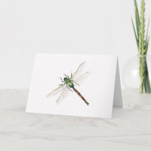 Dragonfly-vattenfärgkort för utskrift av utskrift kort
