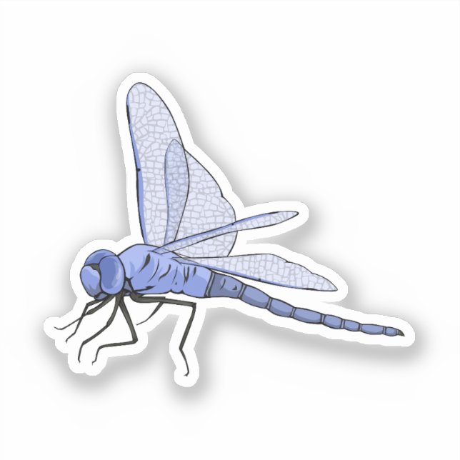 Dragonfly-vektorillustration Klistermärken (Framsida)