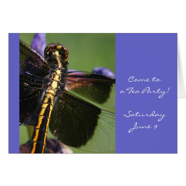 Dragonfly Vingar Hälsningskort (Framsidan Horizontal)