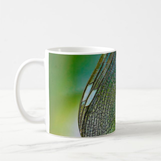 Dragonfly vingar naturnära insekt kaffemugg (Vänster)