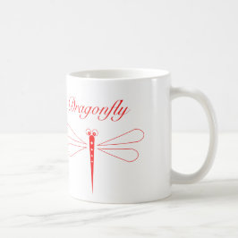 Dragonfly - Vit 11 oz Classic White Mugg