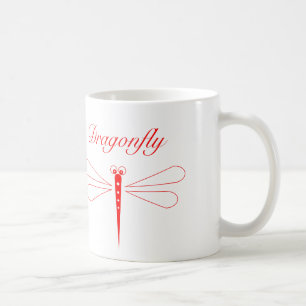 Dragonfly - Vit 11 oz Classic White Mugg