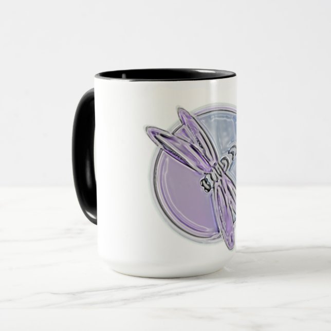 Dragonfly W Lila Mugg (Framsida vänster)