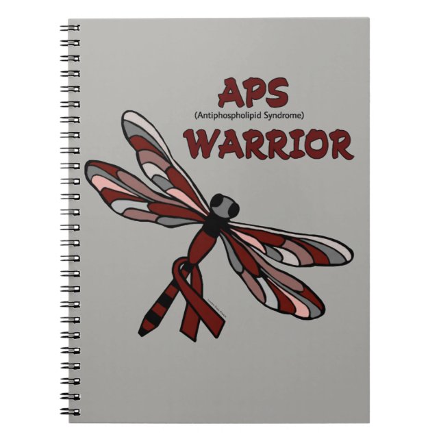 Dragonfly/Warrior...APS Anteckningsbok Med Spiral (Framsidan)