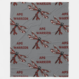 Dragonfly/Warrior...APS Fleece Blanket