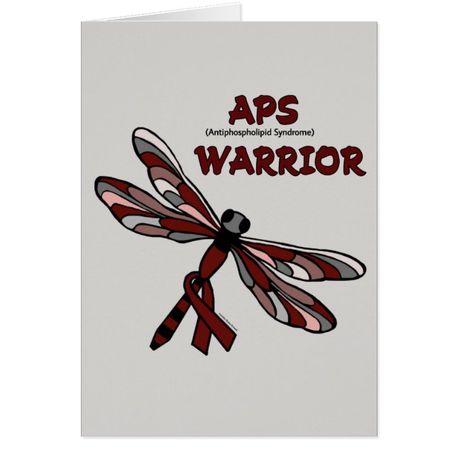 Dragonfly/Warrior...APS Hälsningskort (Framsidan)