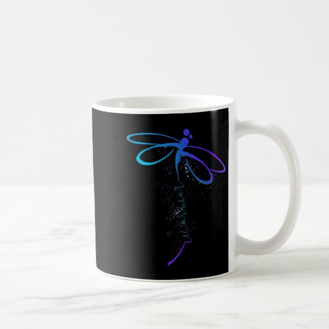 Dragonfly Warrior Semicolon Suicide Prevention Awa Kaffemugg (Höger)