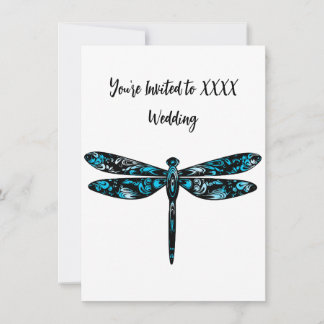 Dragonfly Wedding-inbjudningar Inbjudningar
