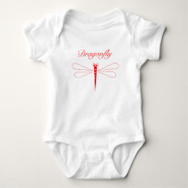 Dragonfly - White Baby Jersey Bodydräkt Tee Shirt