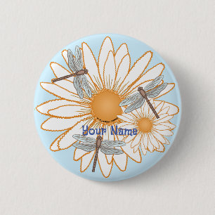 Dragonfly White Daisy Knapp