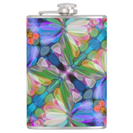 Dragonfly WildblommGarden Abstrakt Blommigt Fickplunta