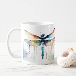 Dragonfly Wildlife & Nature Vatten Färg Set Kaffemugg
