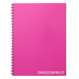 Dragonfrukt rosa färg namn anteckningsbok
