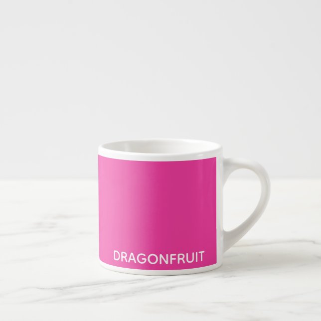 Dragonfrukt rosa färg namn espressomugg (Höger)