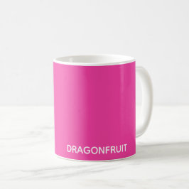 Dragonfrukt rosa färg namn kaffemugg