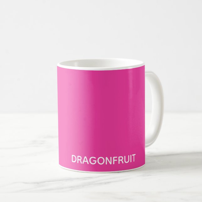 Dragonfrukt rosa färg namn kaffemugg (Framsida höger)