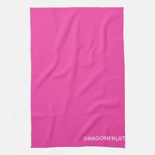 Dragonfrukt rosa färg namn kökshandduk (Vertikal)