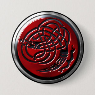 Dragonknot Ruby Shield-knapp Knapp