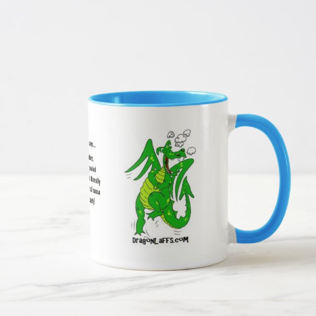 DragonLaffs.com - skratta draken Mugg (Höger)